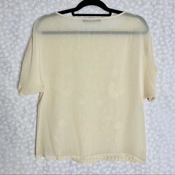 ZARA M floral and bird embroidered blouse top EUC - Picture 11 of 12